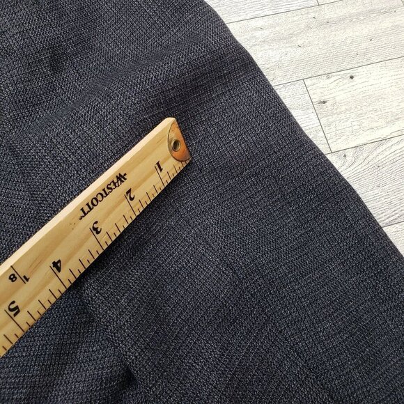 Pronto Uomo Tweed Lambswool Blazer Sport Coat Suit Jacket Dark Blue Mens 52R - Picture 12 of 12